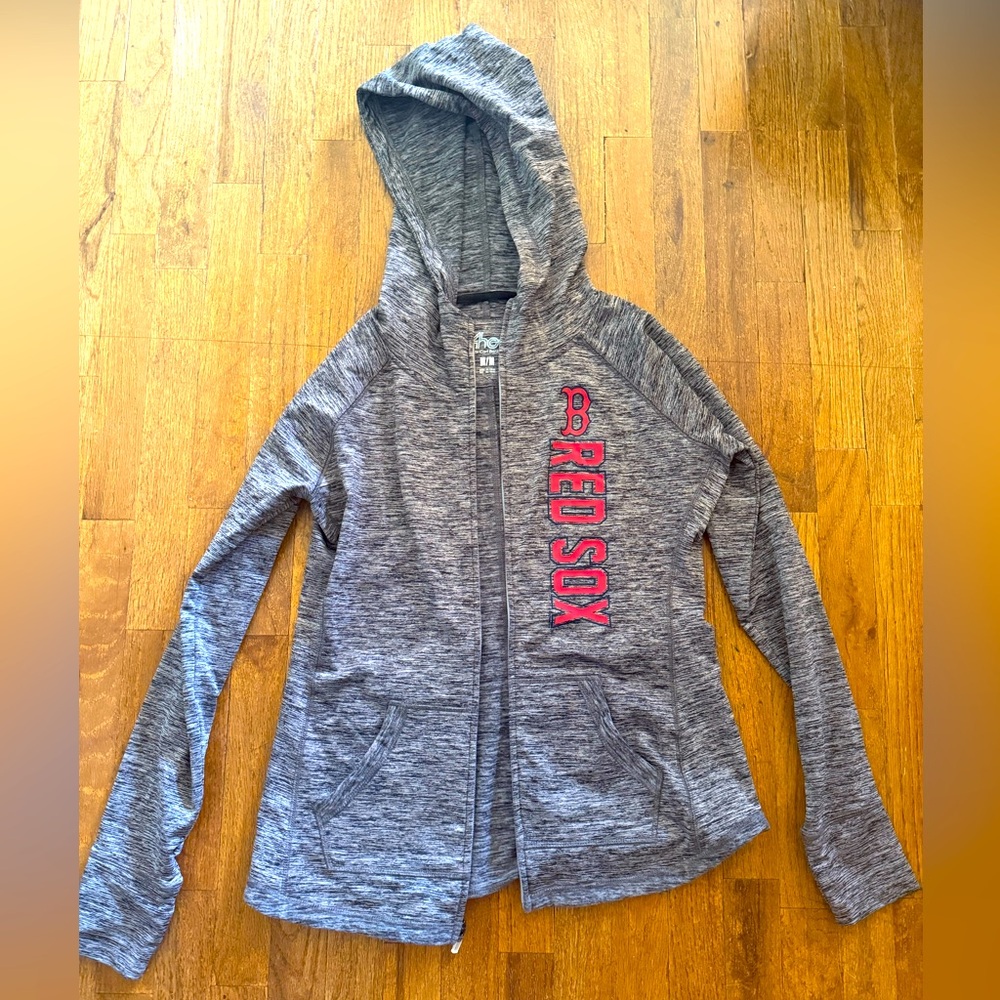 Red Sox Women's Tech Gray Zip-Up Hoodie